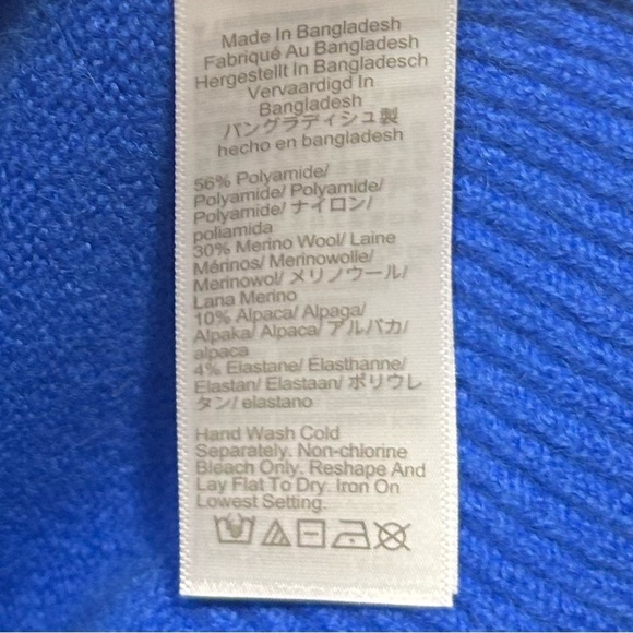 NEW J.Crew Chunky crewneck sweater in Supersoft yarn Size L Royal Blue - Picture 5 of 6